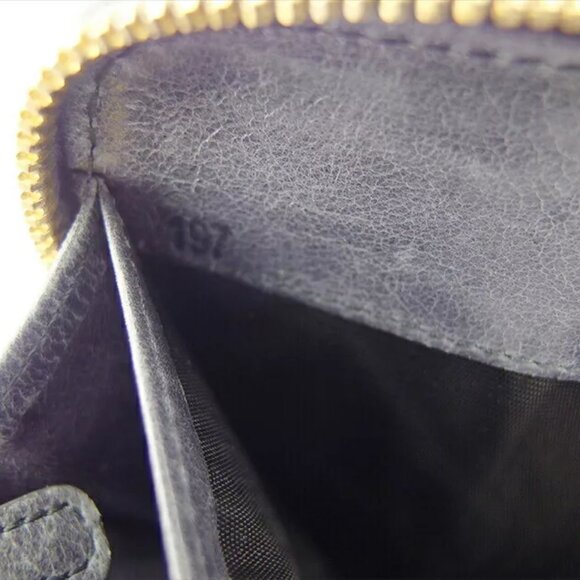 miu miu long wallet Materasse Gray Gray Leather Authentic USED - Picture 9 of 10